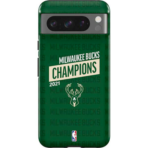 NBA Milwaukee Bucks 2021 Champions Google Pixel 8 Pro Impact Case